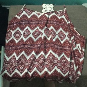 Tribal print tank